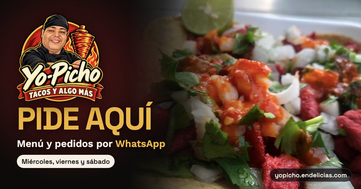Yo Picho: tacos y menú interactivo